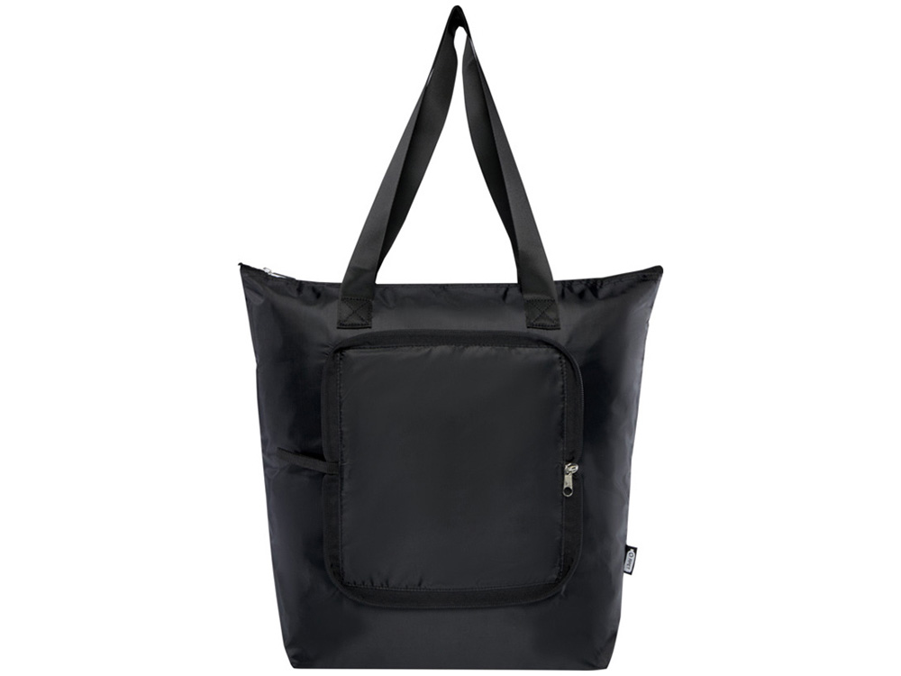 EcoFold Складная сумка-холодильник из RPET 15 л - Сплошной черный-1