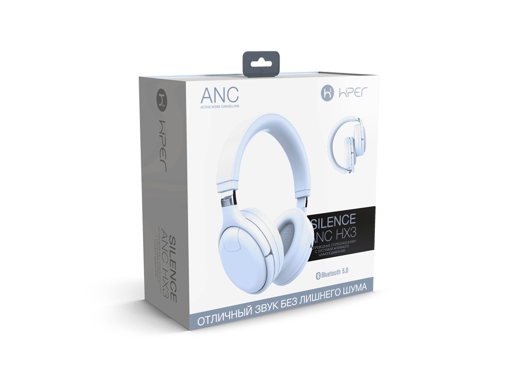 Беспроводные наушники HIPER SILENCE ANC HX3, белый-3