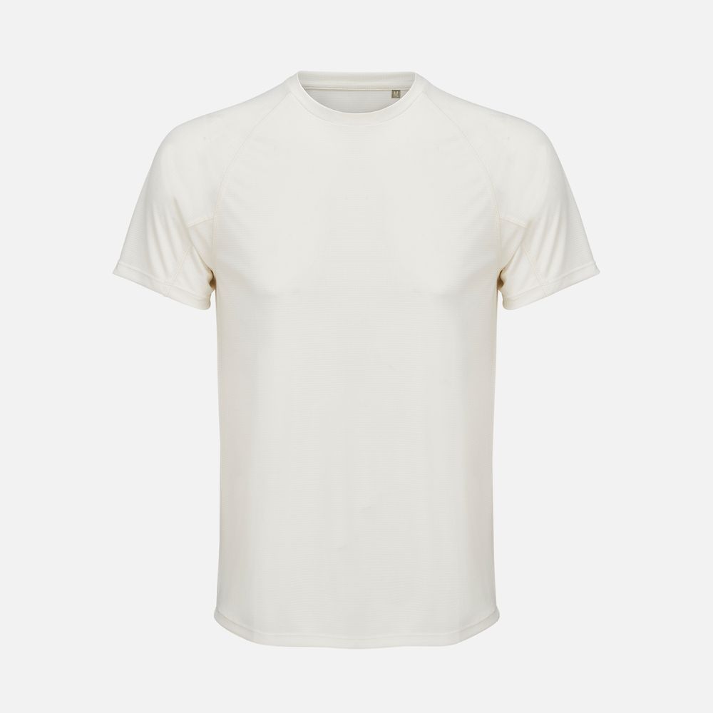 Футболка спортивная унисекс Vortex, молочно-белая-0