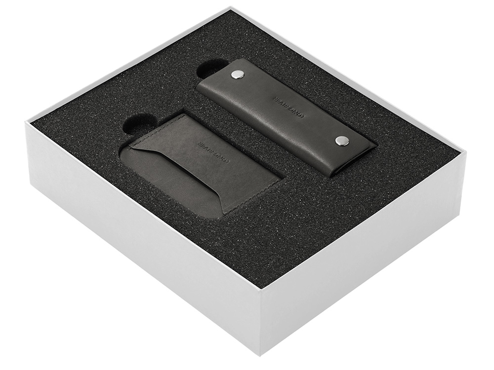 Подарочный набор Long River: картхолдер, ключница, белая коробка-1