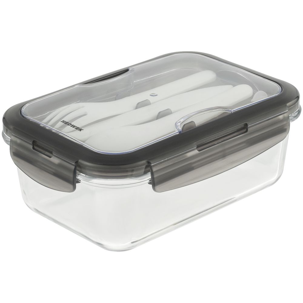 Ланчбокс Hard Work, серый-0