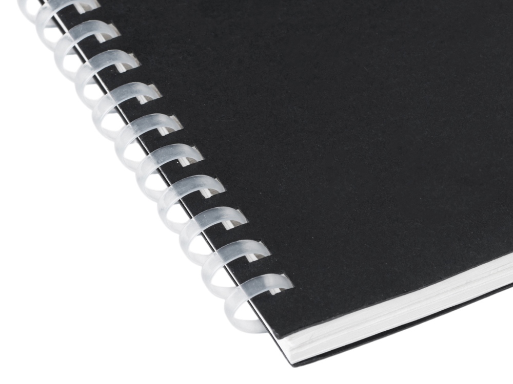 Блокнот на мягкой спирали А6 Sahara, 60 листов 70 гр/м2, черный-1