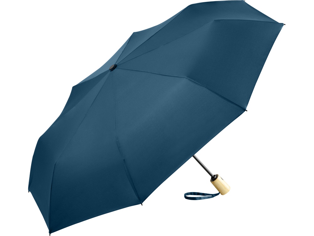 Зонт складной 5429 ÖkoBrella из бамбука, полуавтомат, navy-0