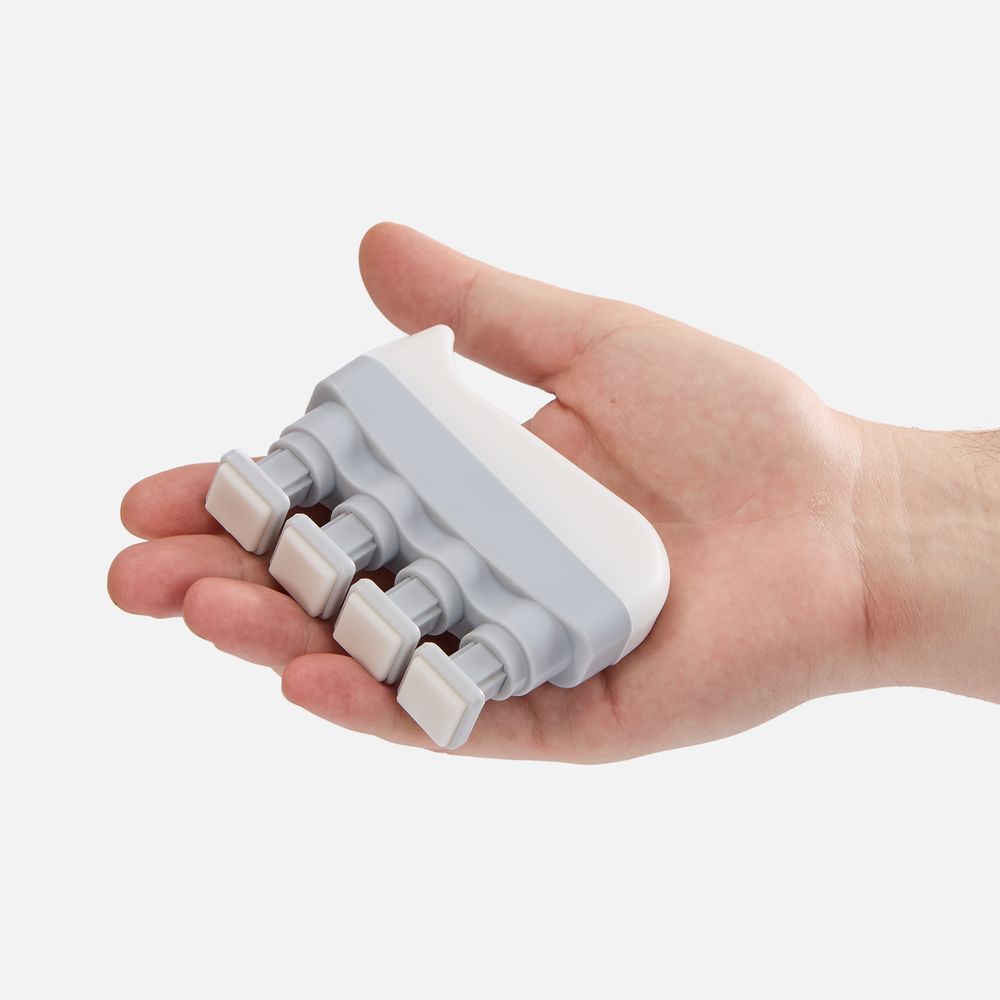 Эспандер кистевой FingerTap, серый с белым-2