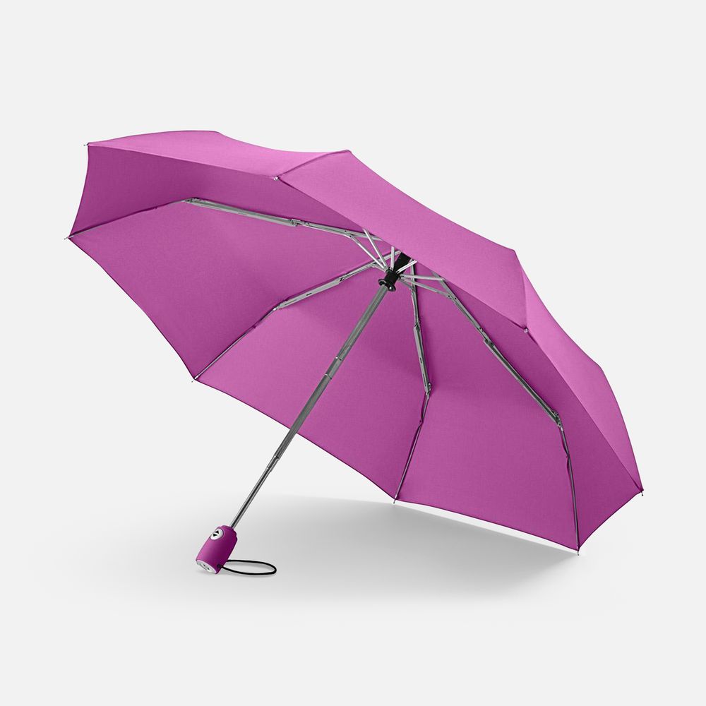 Зонт складной AOC, ярко-розовый-1