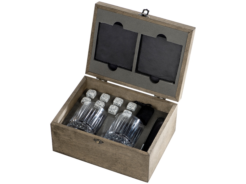 Набор для виски Jack с бокалами в подарочной шкатулке-0