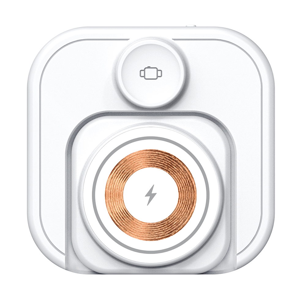 Беспроводная колонка Powerbox 5W с беспроводной зарядкой 15W, Белый-4