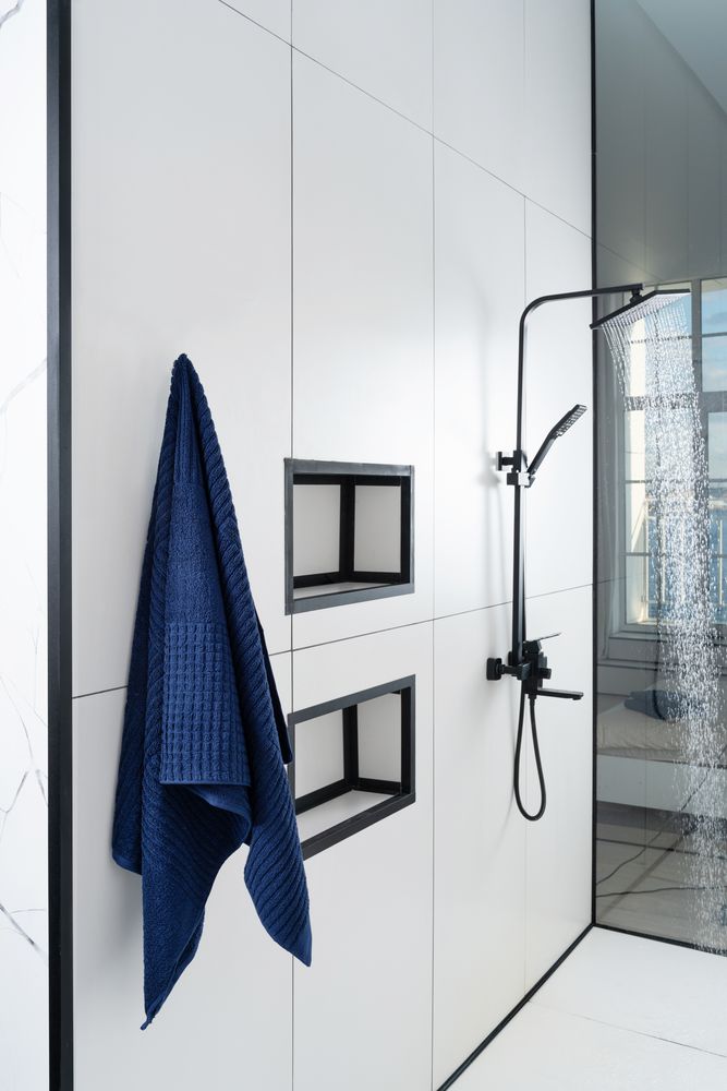 Полотенце Farbe, большое, синее-4