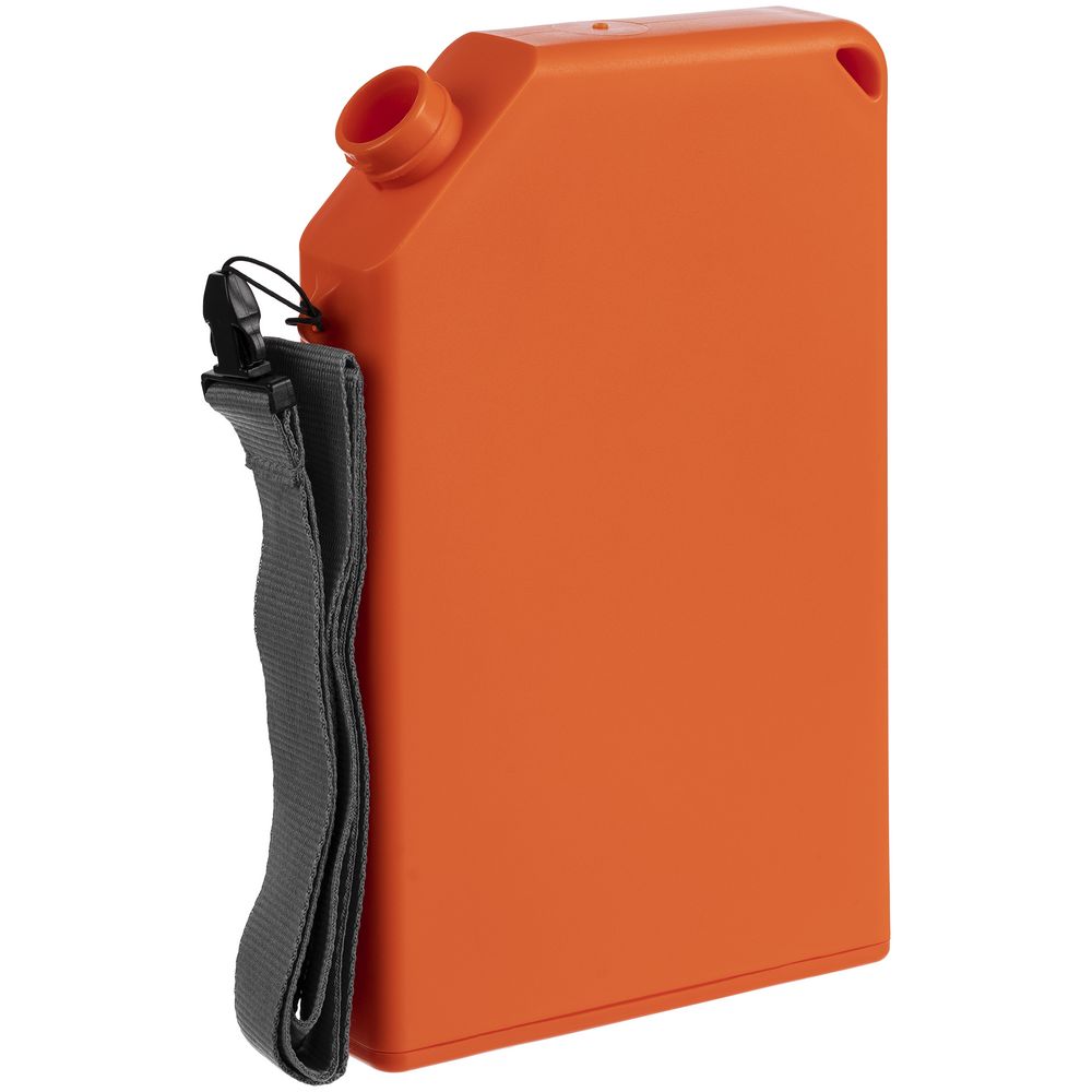 Плоская бутылка для воды Flacon, оранжевая-2