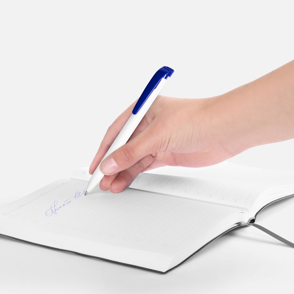 Ручка шариковая Favorite, белая с синим-2