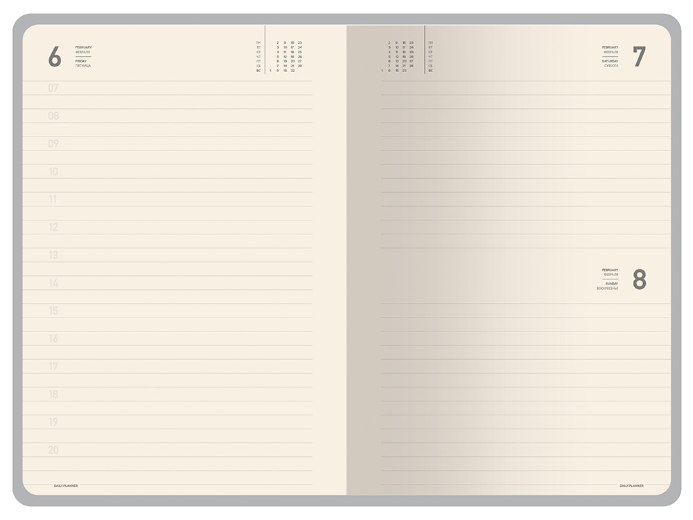 Ежедневник А5 датированный Megapolis Color 2026, синий-7