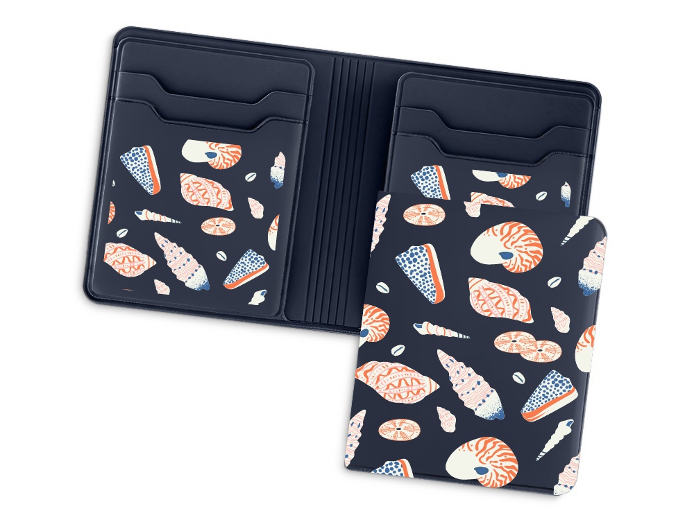 Картхолдер с отделением для наличных денег с возможностью полноцветной УФ-печати, софт-тач-3