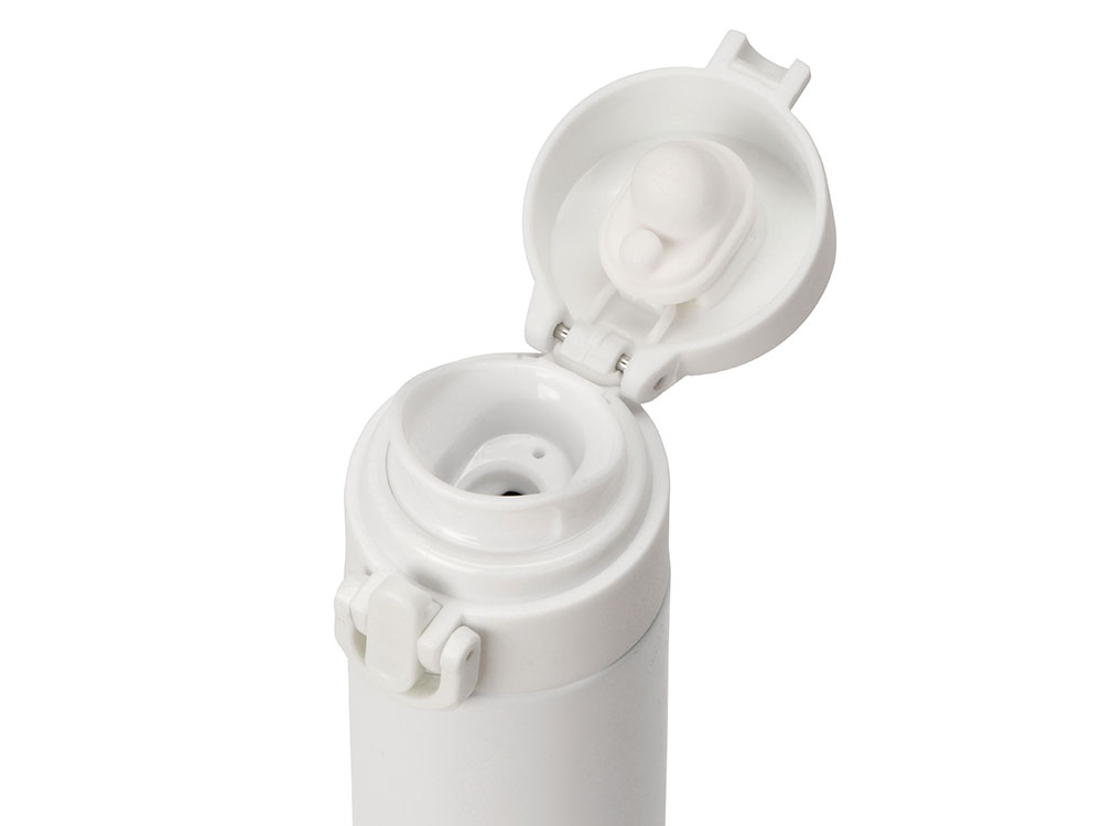 Вакуумная герметичная термокружка Inter, белый, нерж. сталь-2