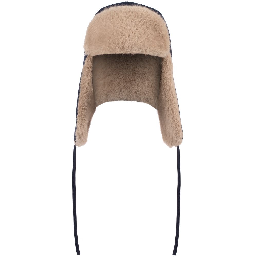 Шапка-ушанка Wasa, темно-синяя-1