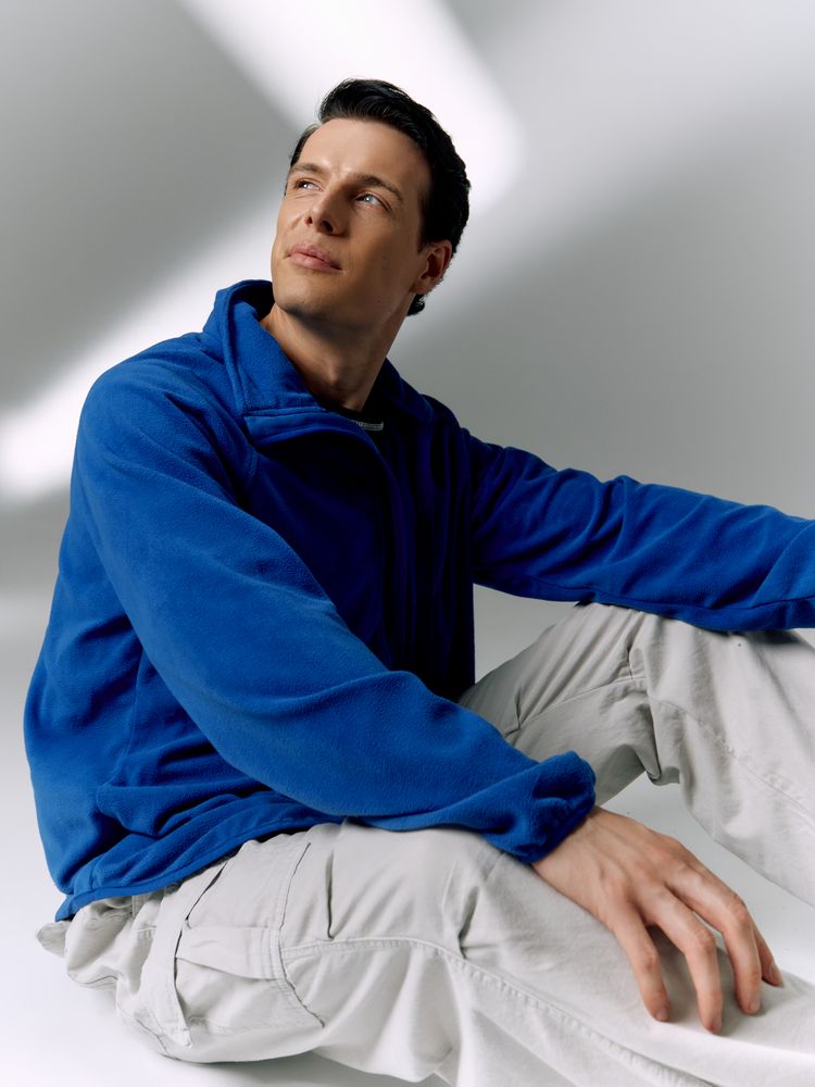 Куртка флисовая унисекс Fliska, ярко-синяя-5