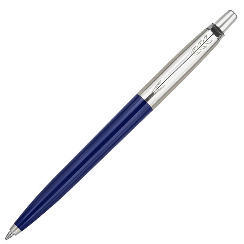 Ручка шариковая Parker Jotter Originals Navy Blue Chrome CT, темно-синяя-0