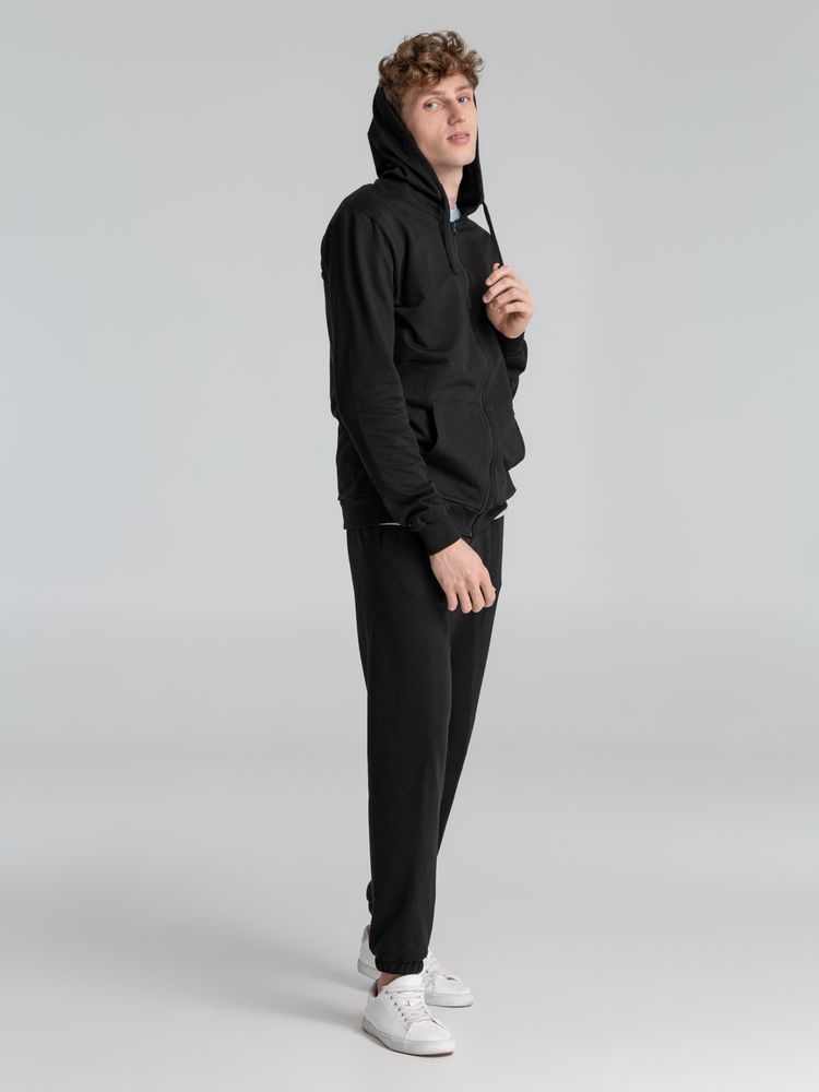 Толстовка на молнии с капюшоном Siverga 2.0, черная-3