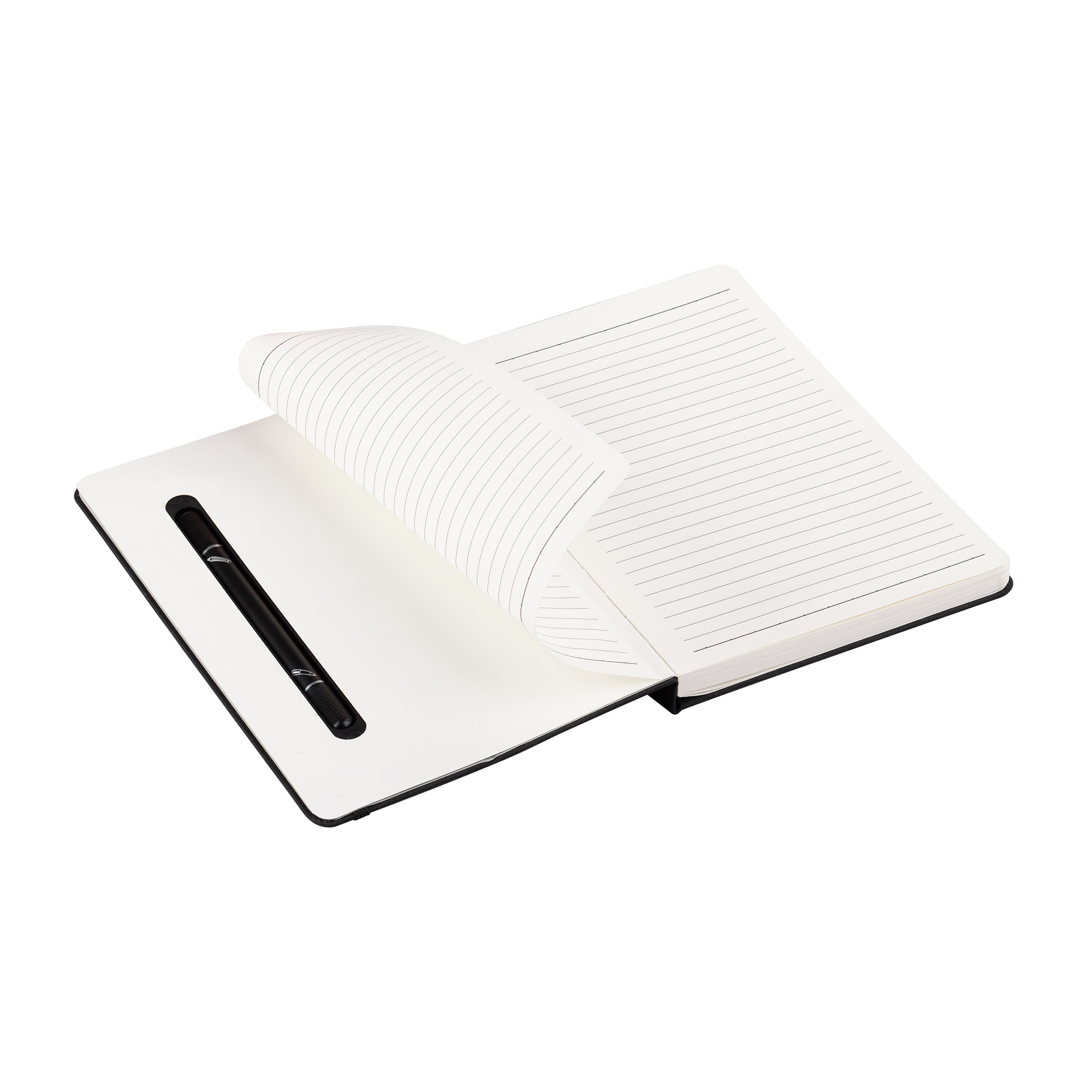 Блокнот "Prime" с ручкой и вечным карандашом в пенале, с подставкой под смартфон-1