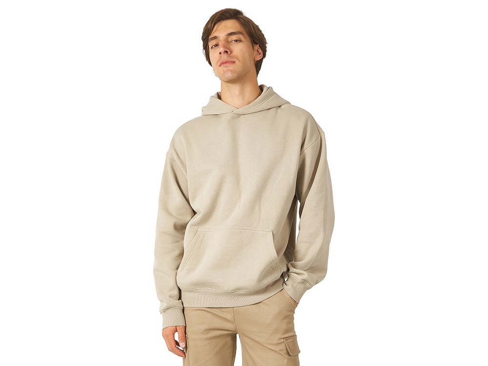 Толстовка с капюшоном оверсайз Berlin унисекс, оливковый-1