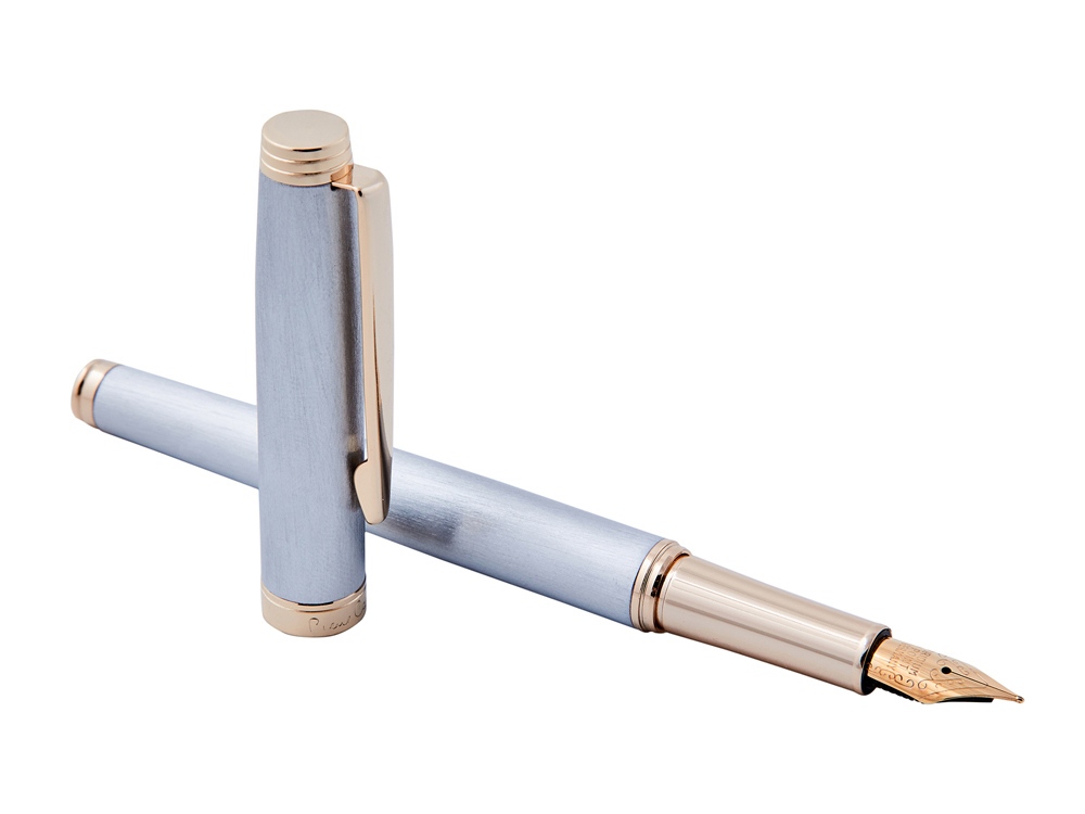 Ручка перьевая Pierre Cardin SHINE. Цвет - серебристый. Упаковка B-1-1