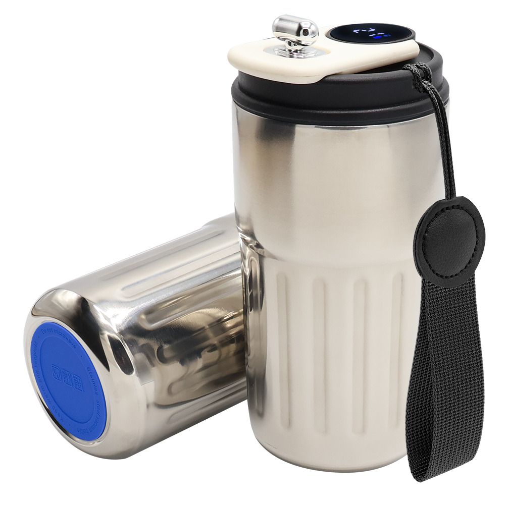 Термокружка Ashly To Go, Серебристый/чёрный/тёмно-синий-0