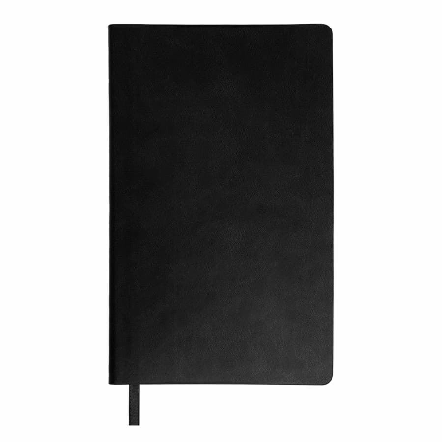 Бизнес-блокнот FUNKY, 130*210 мм, черный, желтый форзац, мягкая обложка, в линейку, черный, желтый-1