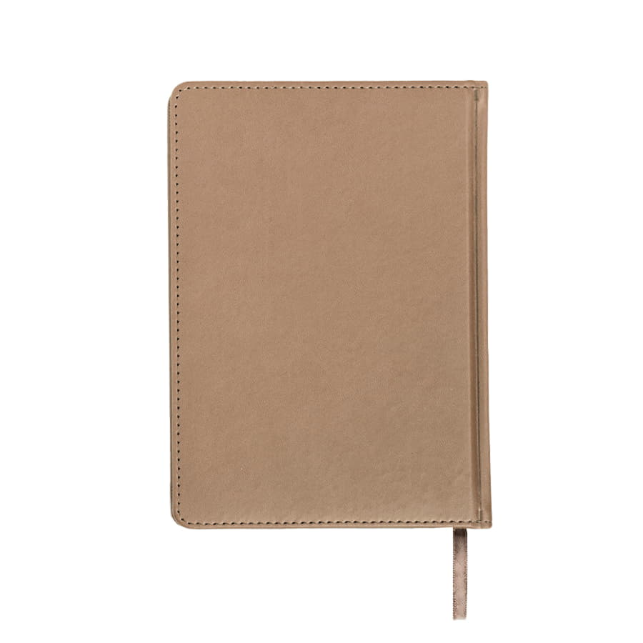 Ежедневник недатированный Campbell, формат А5,  в линейку, светло-коричневый-2