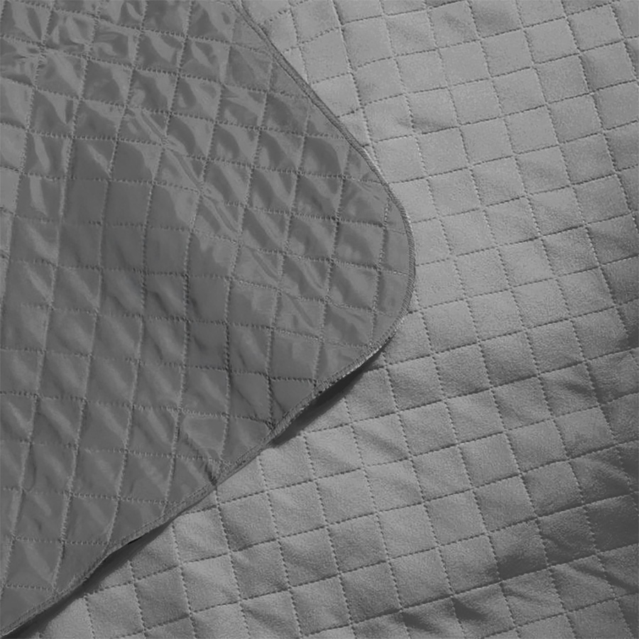 Плед для пикника "Rest"; серый; 115 х 140 см; двухсторонний материал флис 150 гр/м2+оксфорд  210 T, серый-2