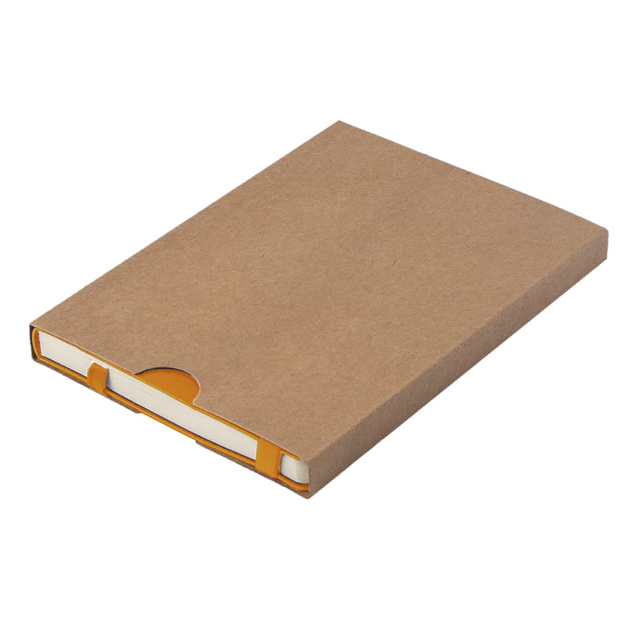 Ежедневник недатированный Boomer, А5,  оранжевый, кремовый блок в линейку, без обреза, оранжевый-7