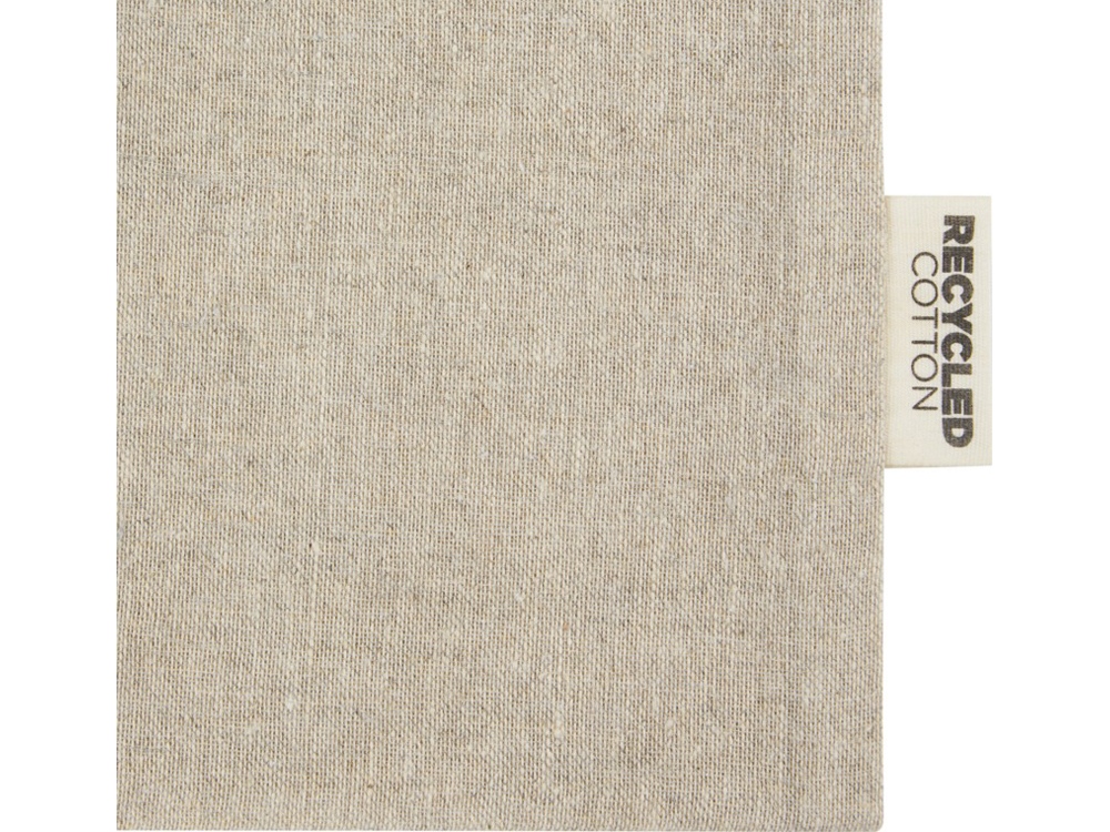 Большая подарочная сумка Pheebs объемом 4 л из хлопка плотностью 150 г/м2, натуральный-3