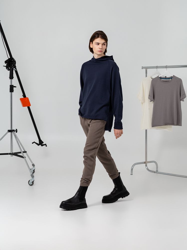 Худи унисекс Vozduh 1.0, темно-синее-1