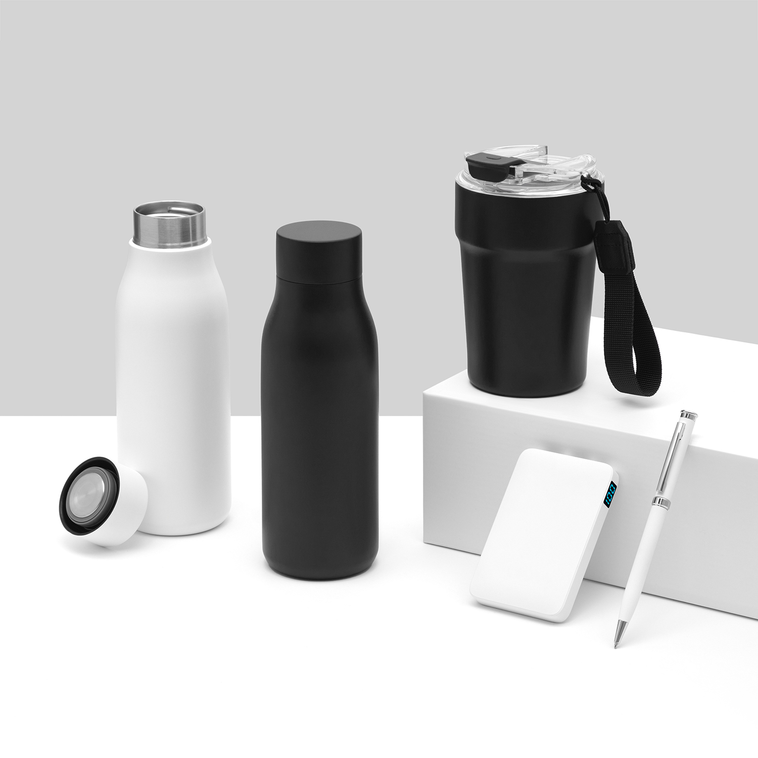 Внешний аккумулятор с подсветкой Анкор (Ancor) 5000 mAh, белый-9