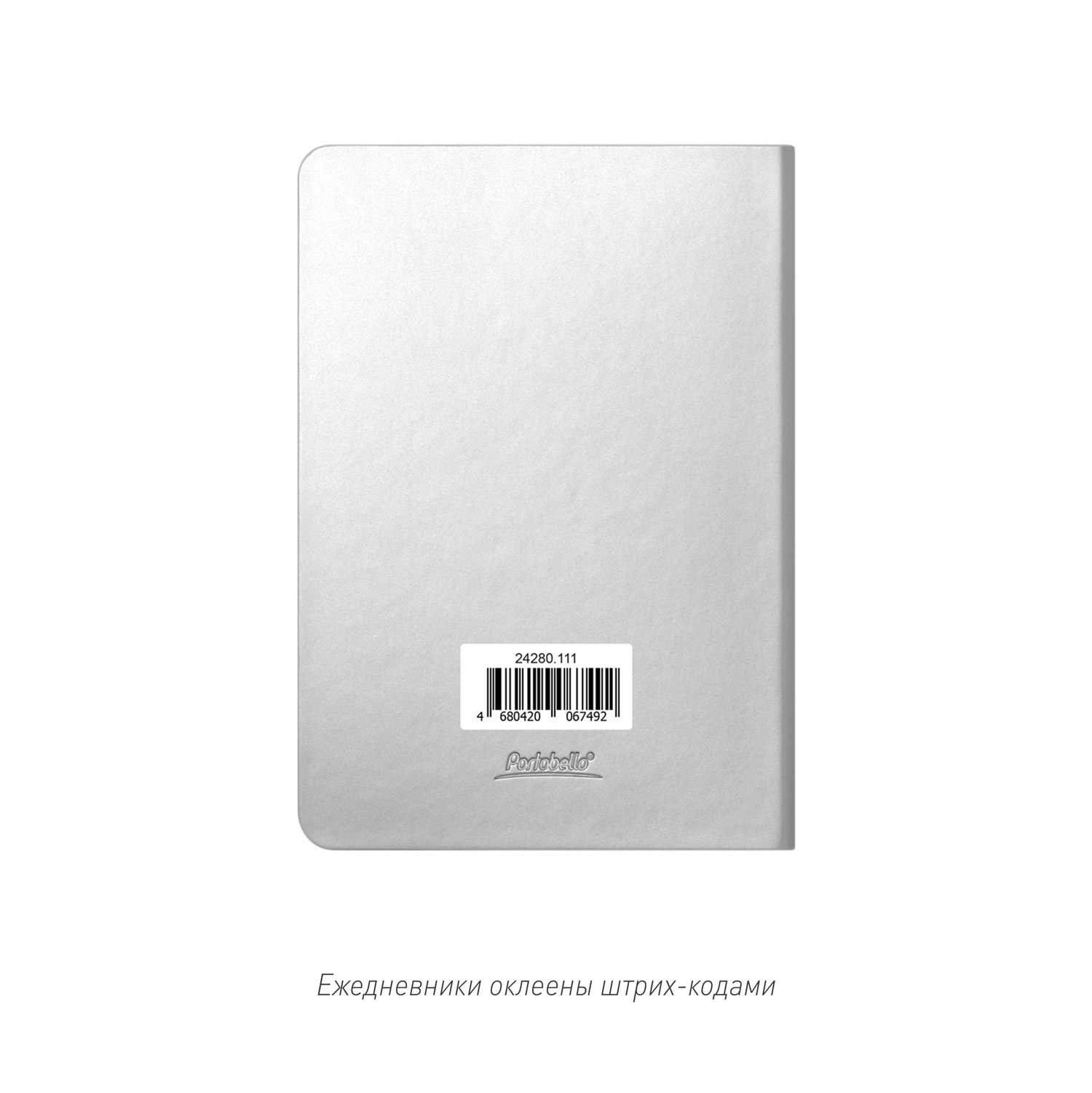 Ежедневник Spark mini A6 недатированный, серебряный-15