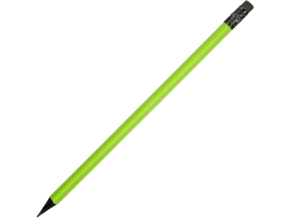 Карандаш чернографитовый трехгранный Blackie 3D, светло-зеленый-0