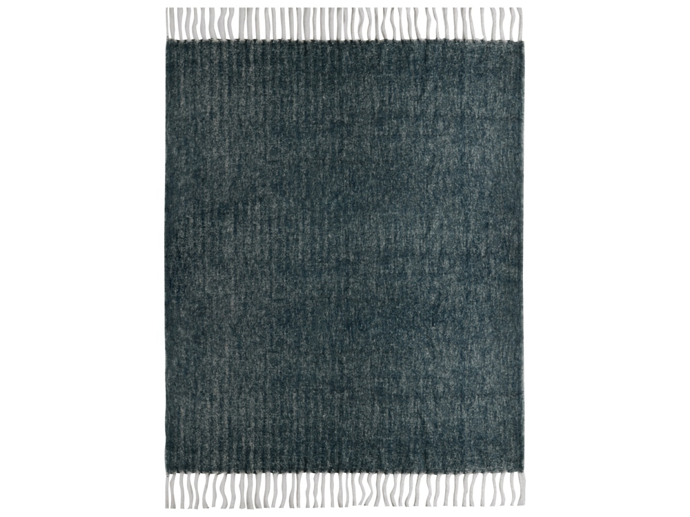 Плед Warmy с шерстью, темно-синий-5