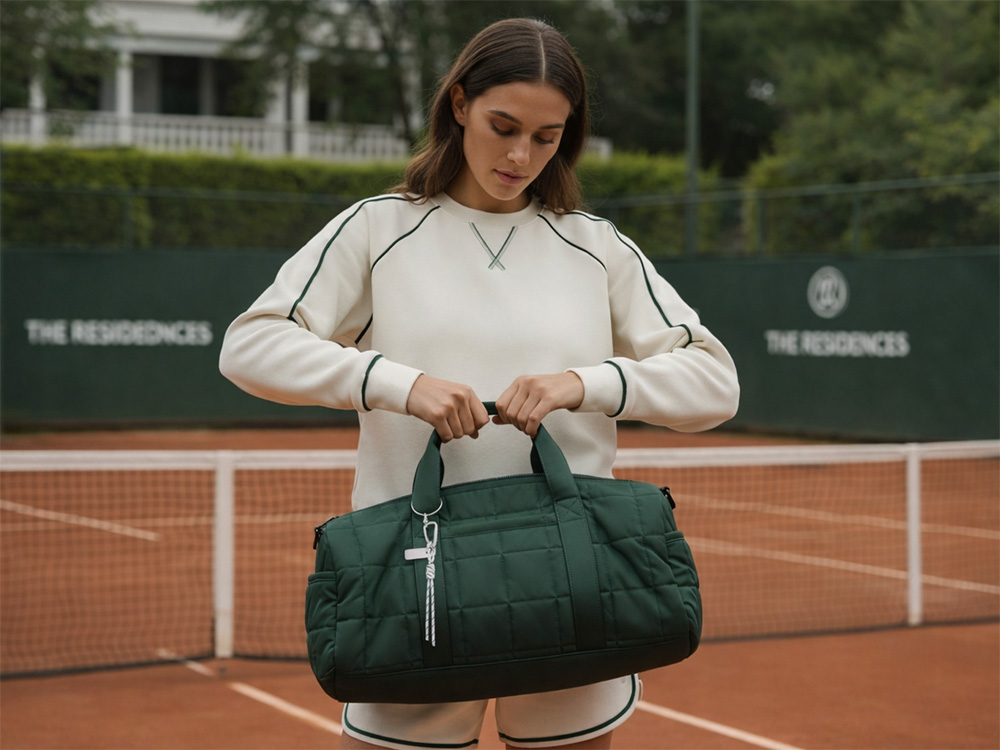 Брелок-веревочка на карабине Trinket, черно-белый-4