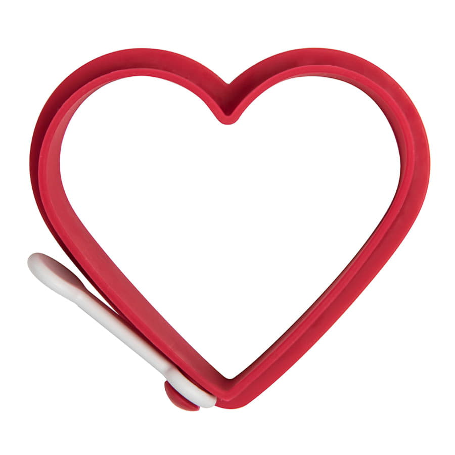 Формочка для приготовления яичницы  "Сердце", красный-1