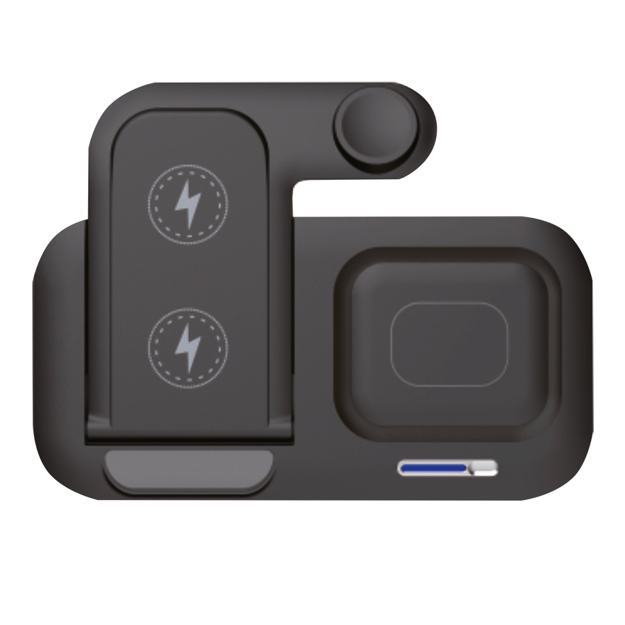 Беспроводное мультизарядное устройство Protos 15W, Черный-2