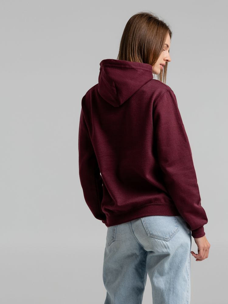 Толстовка с капюшоном Snake II бордовая-5