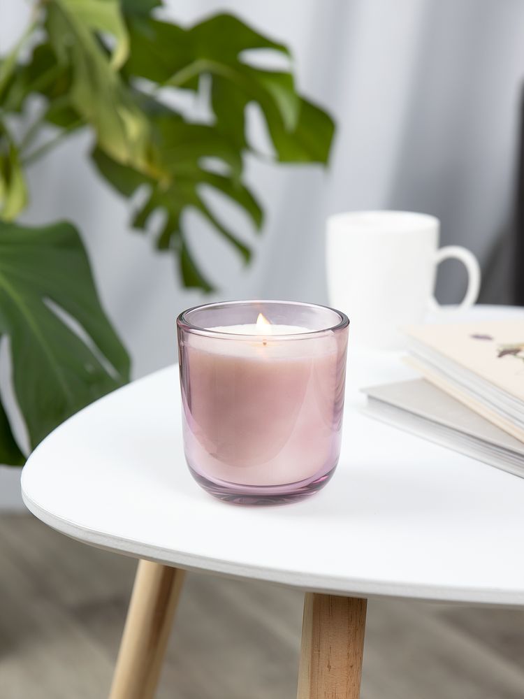 Ароматическая свеча Vitral, красный апельсин и базилик, фиолетовая-3