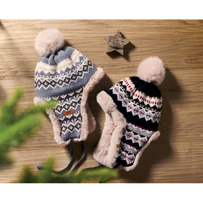 Шапка-ушанка, серый-10