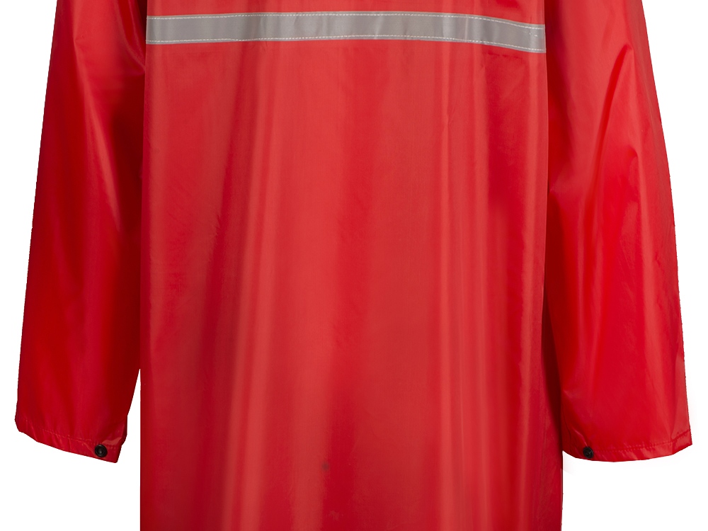 Длинный дождевик Lanai  из полиэстера со светоотражающей тесьмой, красный-12