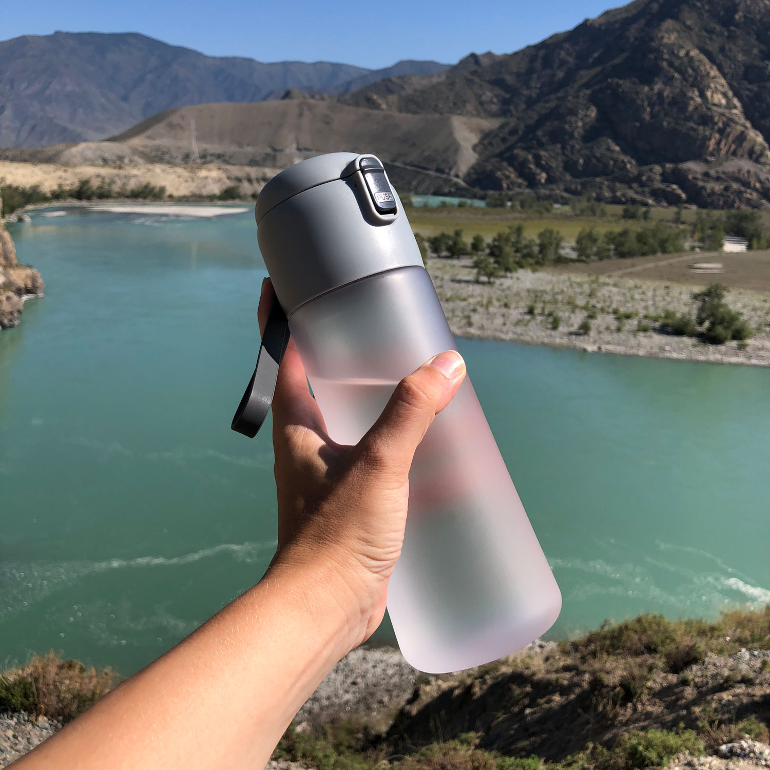 Бутылка для воды Capella, серая-9