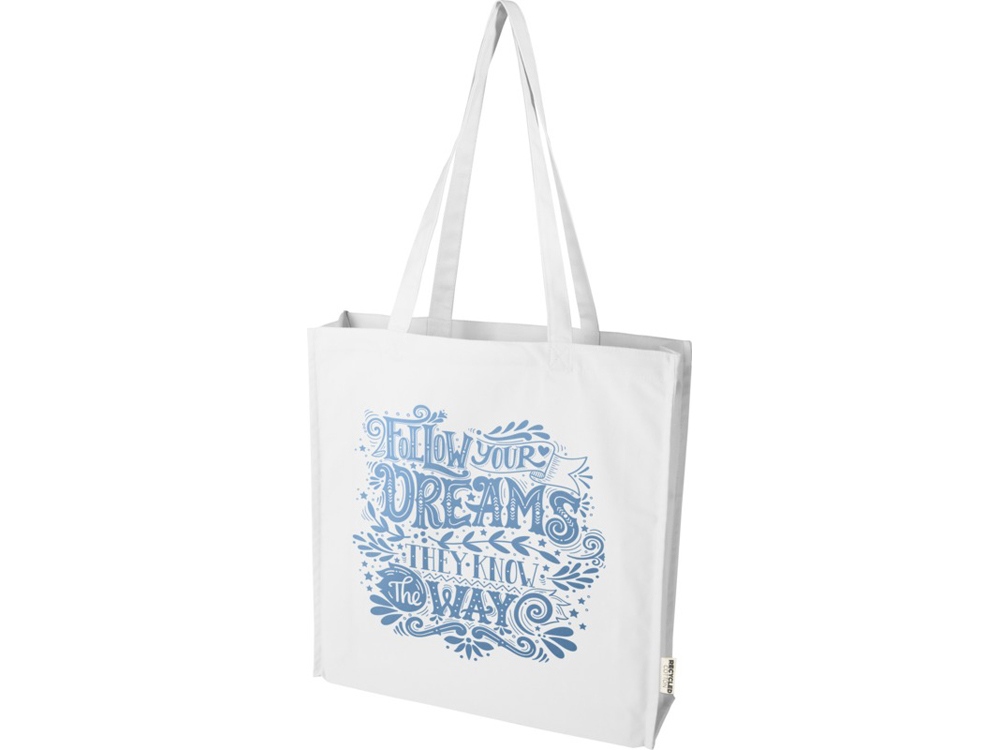 Florida эко-сумка с ластовицей плотностью 270 г/м² - Белый-5