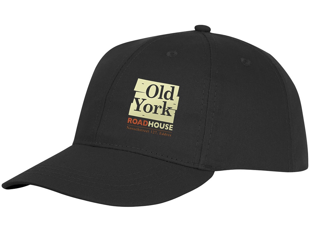 Шестипанельная кепка Ares, черный-3