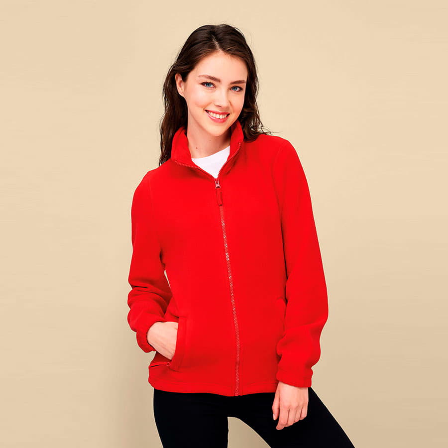 Толстовка женская флисовая NORTH WOMEN 300, красный-1