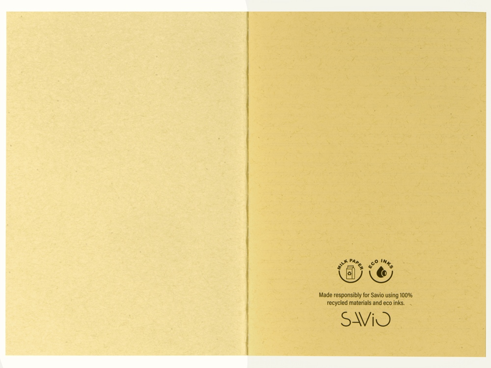 Блокнот А5 Marsilea из переработанного бамбука, 40 листов, гибкая обложка, натуральный-1