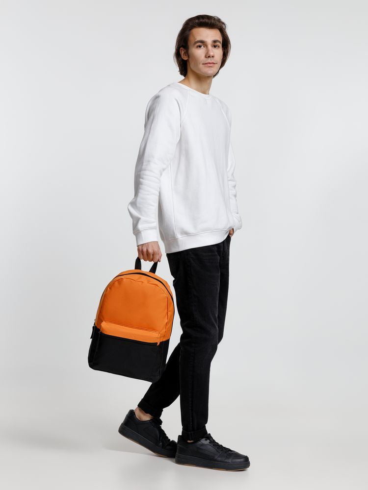 Рюкзак Base Up, черный с оранжевым-4