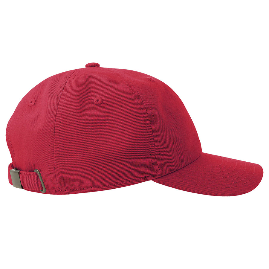 Бейсболка DAD HAT-S, 6 клиньев, металлическая застежка, красный-6