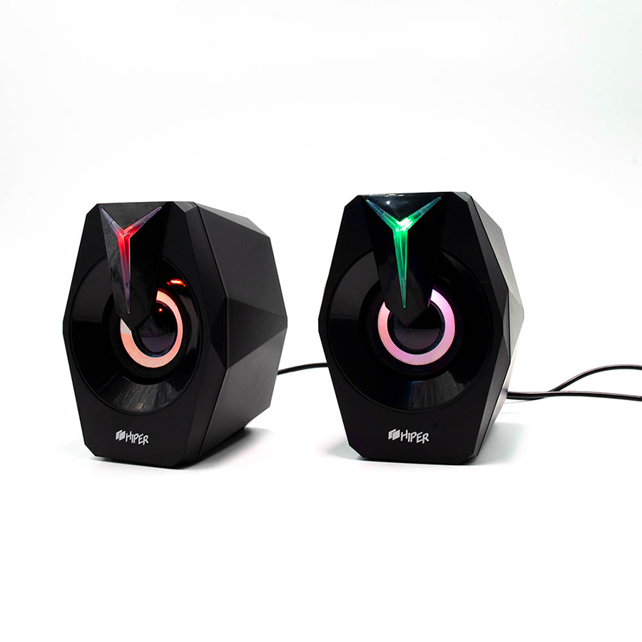 Колонки игровые HIPER FENIX, черный, черный-0
